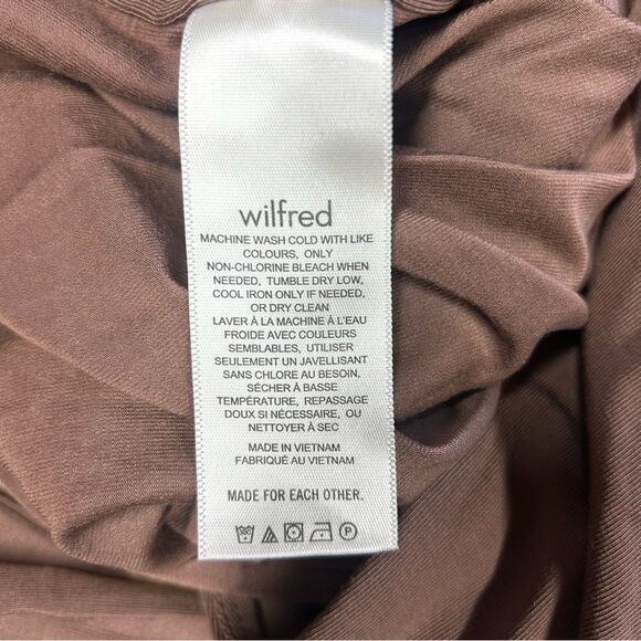 NEW Wilfred Toulouse Caramelized Walnut Noix De Grenoble Thong Bodysuit Sz S - Picture 10 of 11